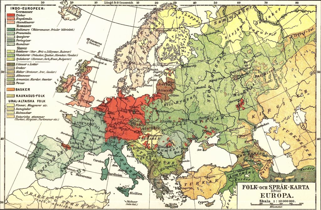 Linguistic map 1907