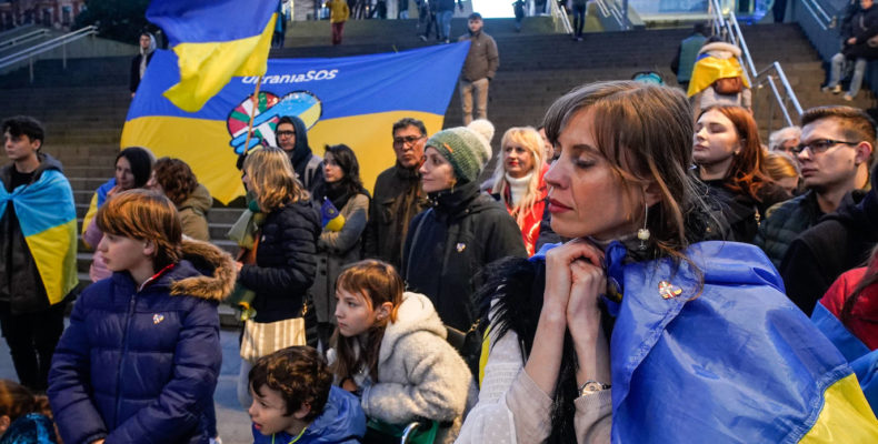 Ucrania Aniversario Guerra Prmier año Concentraciones Paz Convivencia