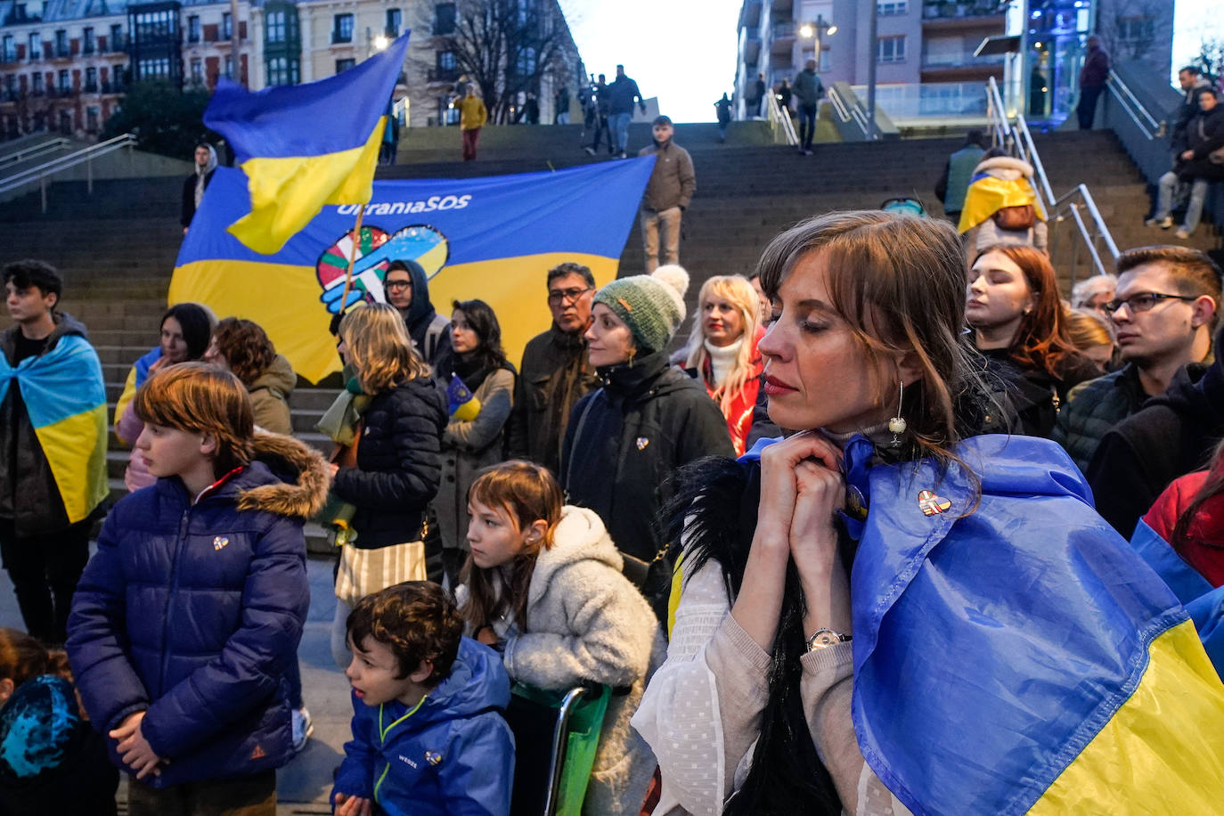 Ucrania Aniversario Guerra Prmier año Concentraciones Paz Convivencia